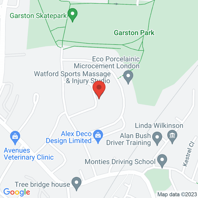 Location for Watford Sports Massage & Injury Clinic